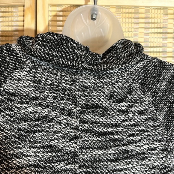 Tara By Vince Heather Gray Drawstring Cowl Neck Short Sleeve Sweater Large - Picture 12 of 16